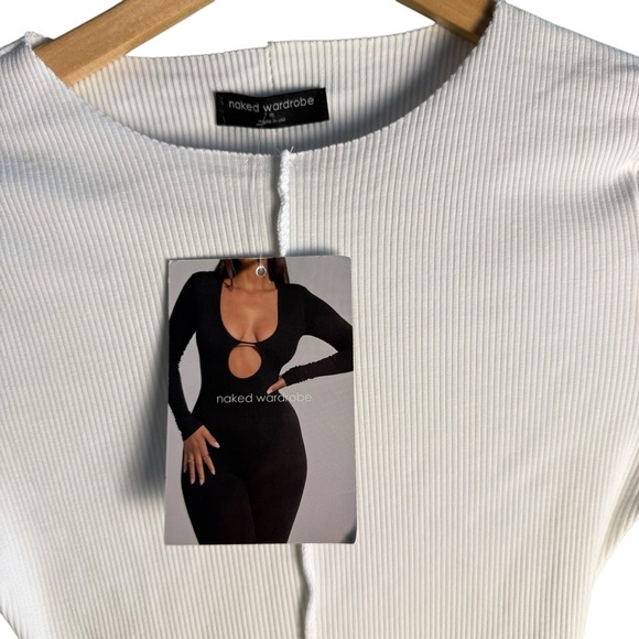 Naked Wardrobe Women's Simple. Minimal. Classic.Bodycon finish Dress Size M - Picture 9 of 12